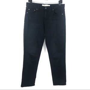 Gap Black Best Girlfriend Jeans Straight Leg Sz 28